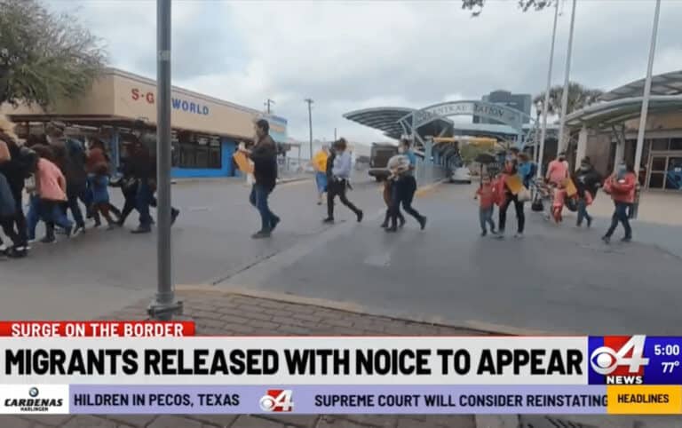 News Footage - Some Migrants are Being Released Without a Court Date