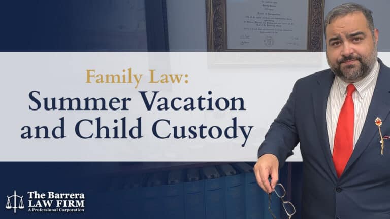 Summer Vacation and Child Custody